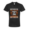 Unisex Poly-Rich V-Neck T-Shirt Thumbnail