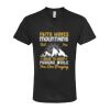 Unisex Poly-Rich V-Neck T-Shirt Thumbnail