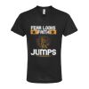 Unisex Poly-Rich V-Neck T-Shirt Thumbnail