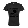 Unisex Poly-Rich V-Neck T-Shirt Thumbnail