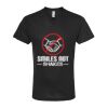 Unisex Poly-Rich V-Neck T-Shirt Thumbnail
