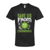 Unisex Poly-Rich V-Neck T-Shirt Thumbnail