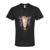 Unisex Poly-Rich V-Neck T-Shirt Thumbnail