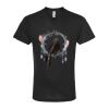 Unisex Poly-Rich V-Neck T-Shirt Thumbnail